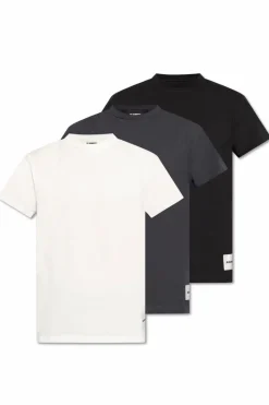 JIL SANDER+ MULTIKOLOR Trójpak t-shirtów z logo