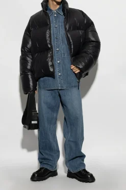 JIL SANDER+ NIEBIESKI Jeansy z logo