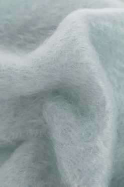 JIL SANDER+ NIEBIESKI Wełniany szal