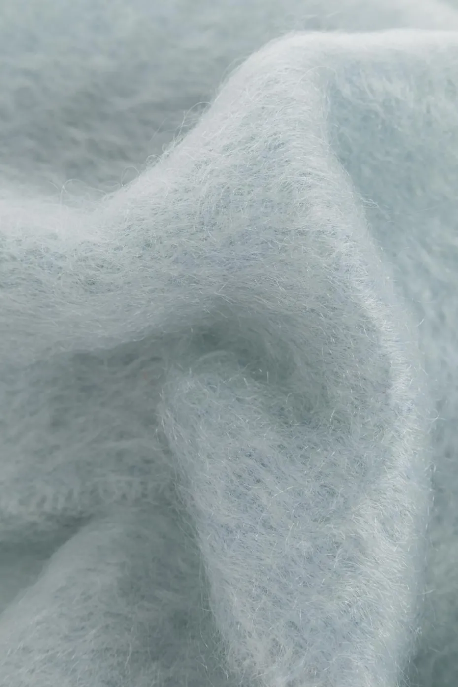 JIL SANDER+ NIEBIESKI Wełniany szal