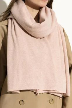 JIL SANDER+ RÓŻOWY Kaszmirowy szal