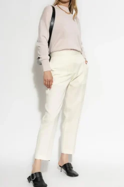 JIL SANDER RÓŻOWY Kaszmirowy sweter