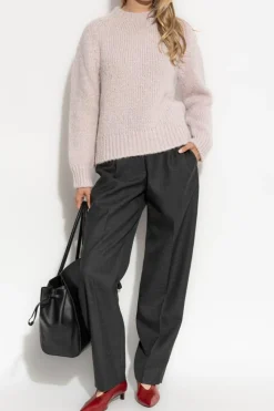 JIL SANDER+ RÓŻOWY Wełniany sweter