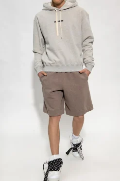 JIL SANDER+ SZARY Bluza z kapturem