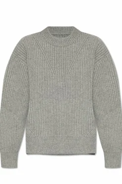 JIL SANDER SZARY Wełniany sweter
