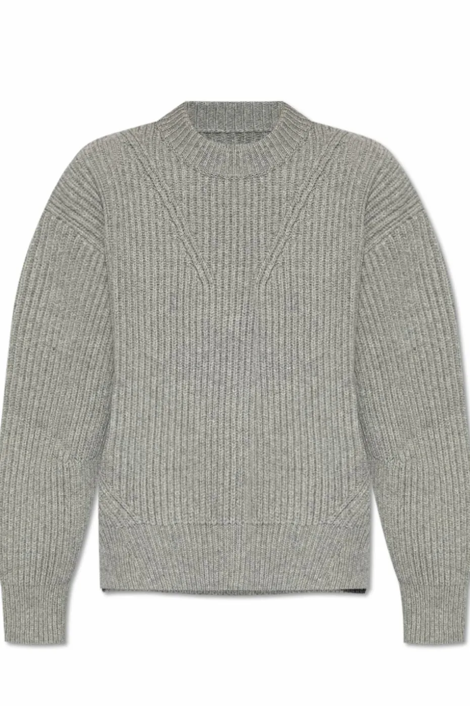 JIL SANDER SZARY Wełniany sweter