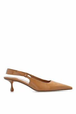 Jimmy Choo beżowy Lakierowane buty na obcasie ‘Amel’