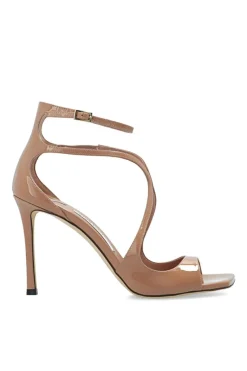 Jimmy Choo beżowy Sandały na obcasie ‘Azia’