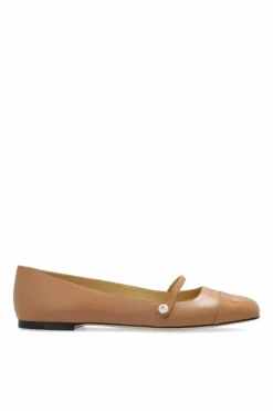 Jimmy Choo beżowy Skórzane baleriny ‘Elisa’