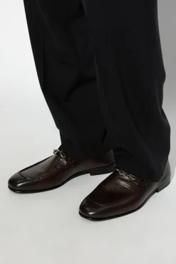 Jimmy Choo BRĄZOWY Buty `Marti` typu `loafers`