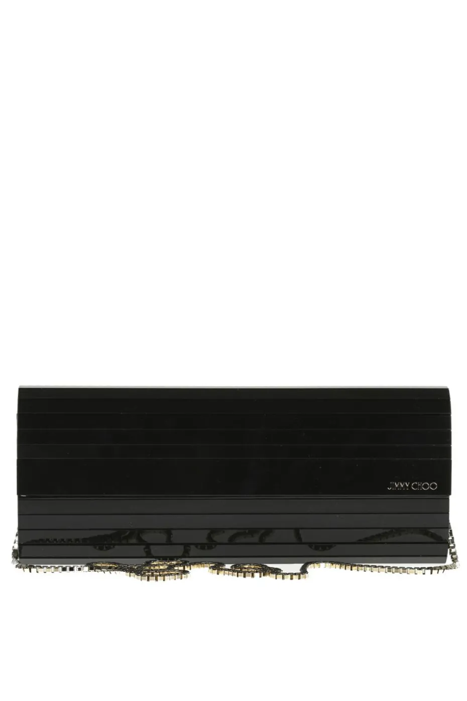 Jimmy Choo CZARNY AKRYLOWA KOPERTÓWKA 'SWEETIE'