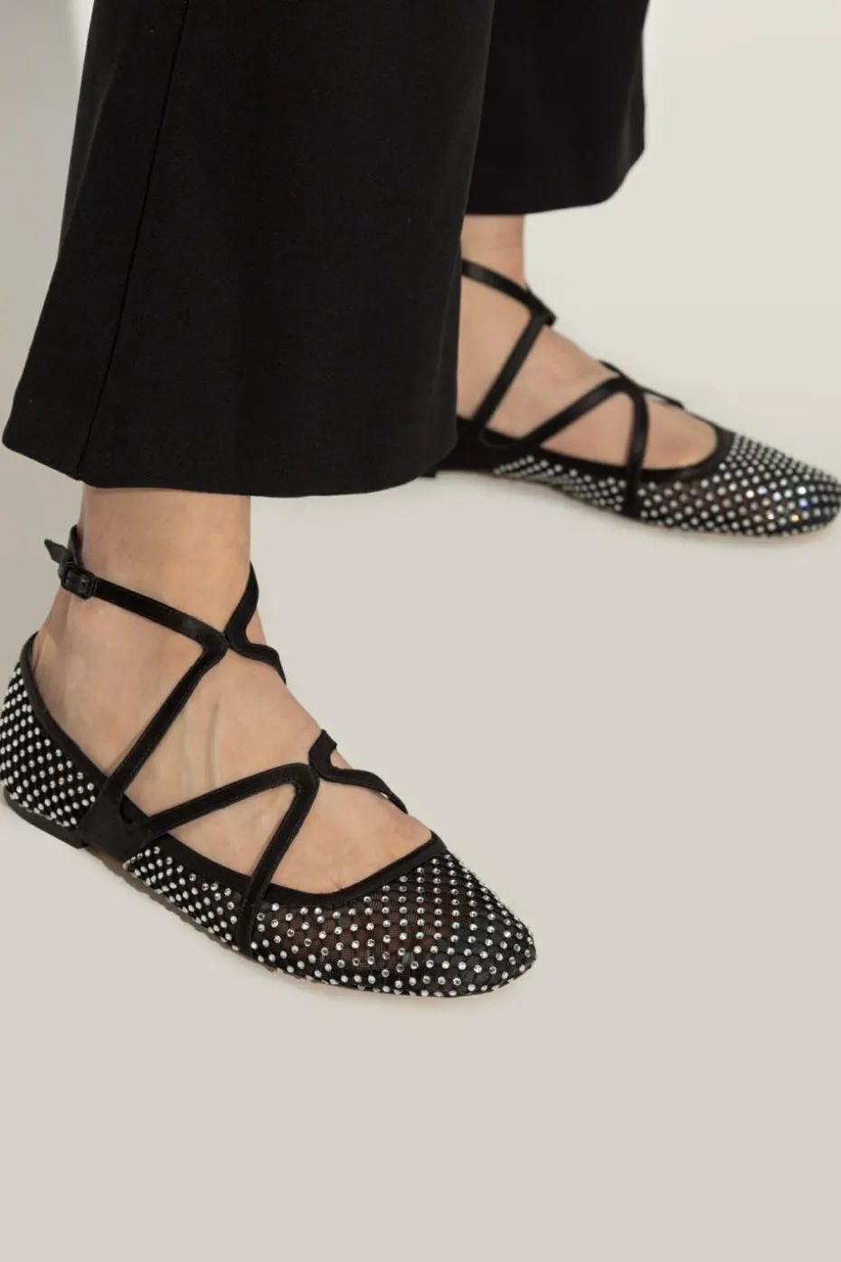 Jimmy Choo CZARNY Baleriny `Astoria`