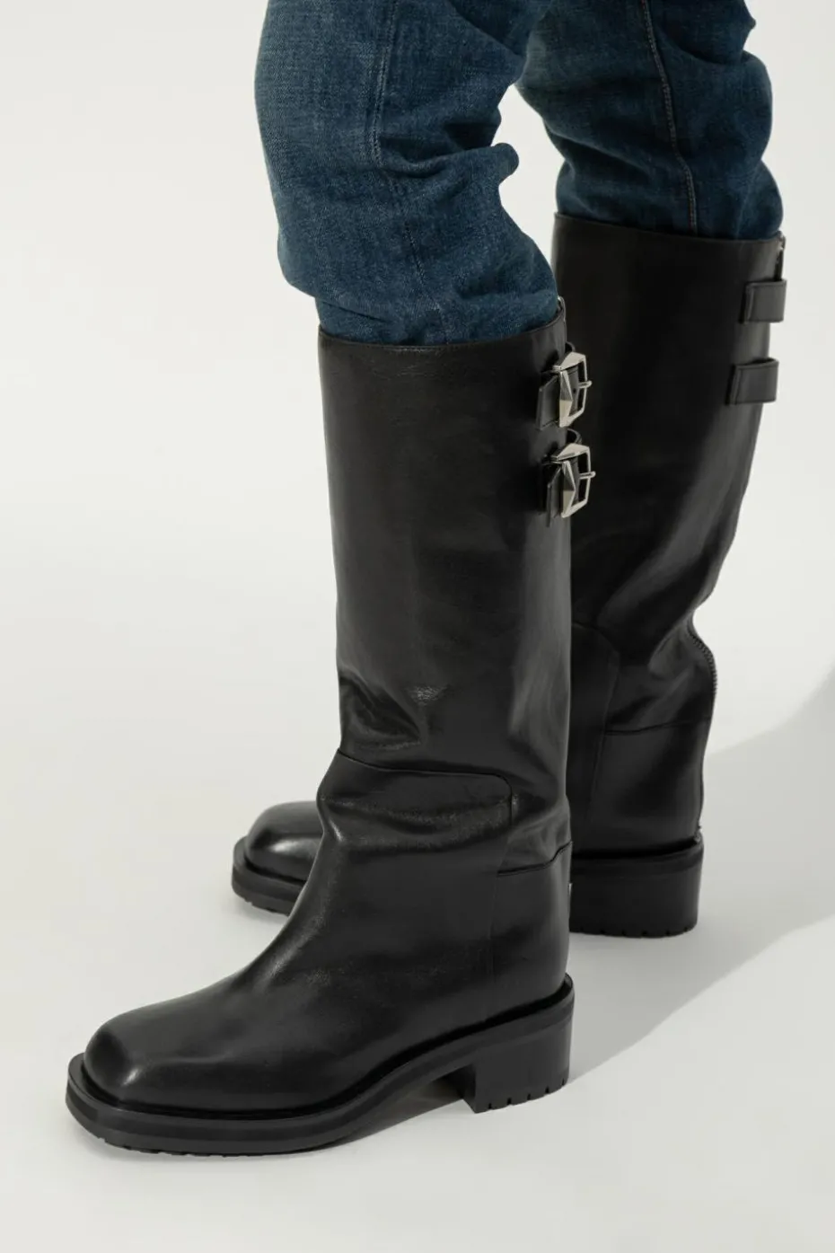 Jimmy Choo CZARNY Buty do kolana `Brooklyn`