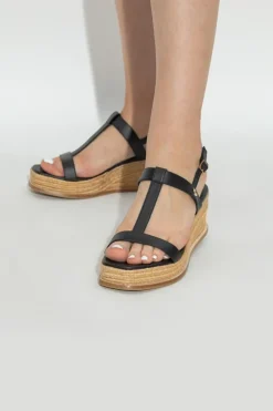 Jimmy Choo CZARNY Buty na koturnie `Theia`
