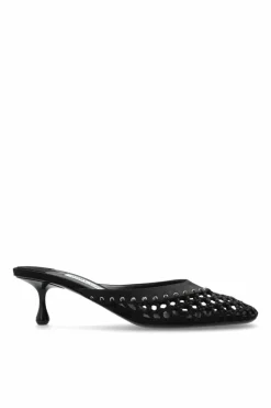 Jimmy Choo CZARNY Klapki na obcasie `Pixie`