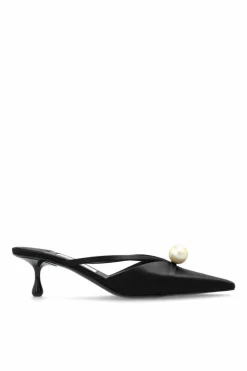 Jimmy Choo CZARNY Klapki na obcasie `Sana`
