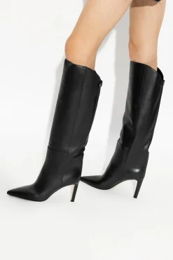 Jimmy Choo CZARNY Skórzane kozaki ‘Alizze’