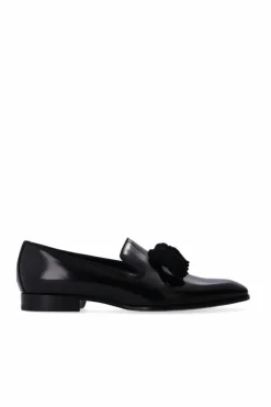 Jimmy Choo CZARNY Skórzane mokasyny ‘Foxley’