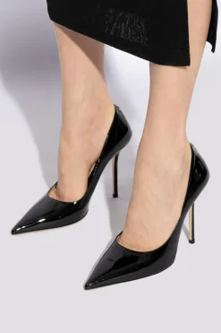 Jimmy Choo CZARNY Szpiki z logo ‘Love’