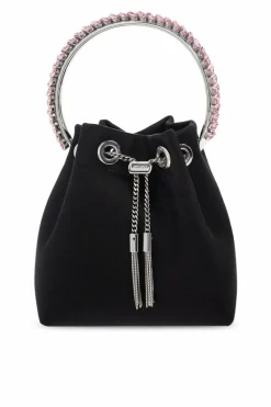 Jimmy Choo CZARNY Torba ‘Bon Bon’ typu ‘worek’