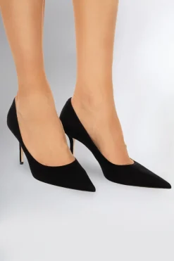 Jimmy Choo CZARNY Zamszowe szpilki ‘Love’
