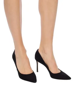 Jimmy Choo CZARNY Zamszowe szpilki 'Romy'
