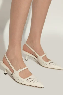 Jimmy Choo kremowy Buty na obcasie `Didi 45`