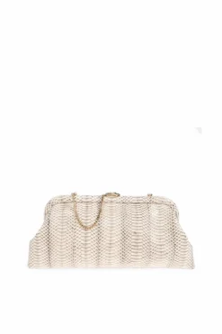 Jimmy Choo kremowy Kopertówka `Skylar`