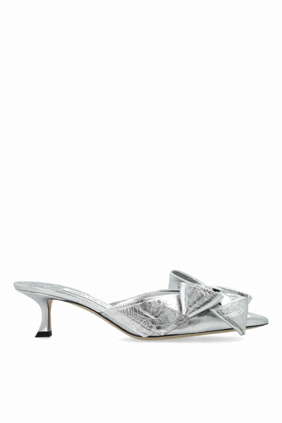 Jimmy Choo SREBRNY Klapki na obcasie `Staz`