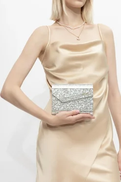 Jimmy Choo SREBRNY Kopertówka ‘Candy’