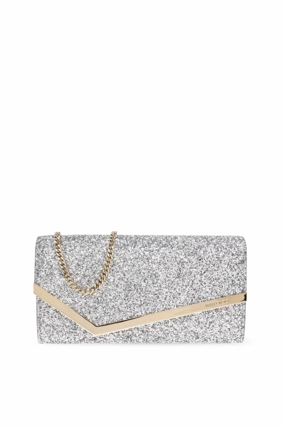 Jimmy Choo SREBRNY Kopertówka `Emmia`