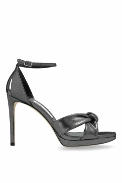 Jimmy Choo SREBRNY Sandały na platformie `Rosie`