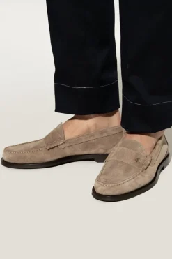 Jimmy Choo SZARY Zamszowe buty `Ethan` typu `loafers`