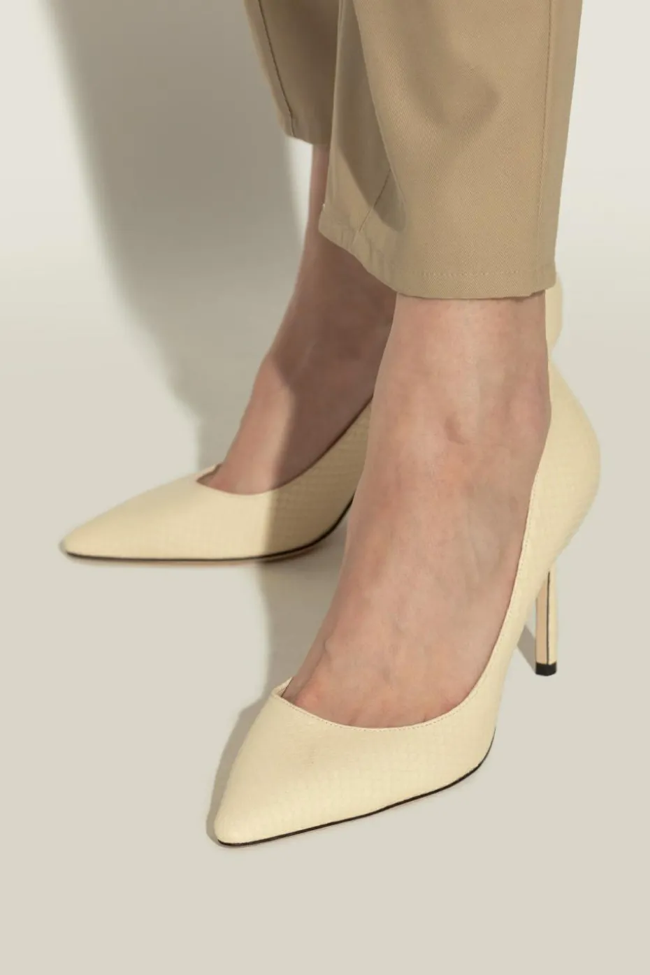 Jimmy Choo ŻÓŁTY Buty na obcasie `Romy`