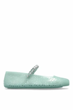 Jimmy Choo ZIELONY Baleriny `The Jelly`