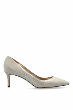 Jimmy Choo ZŁOTY Buty na obcasie `Romy`