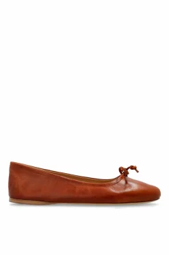 JW Anderson BRĄZOWY Skórzane baleriny