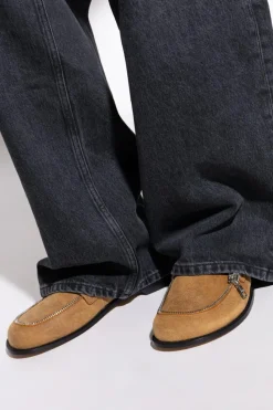 JW Anderson BRĄZOWY Skórzane buty