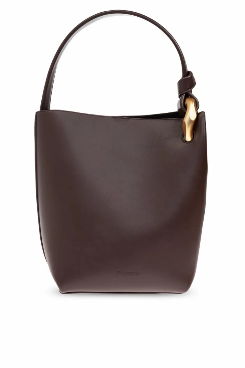 JW Anderson BRĄZOWY Torba na ramię `Corner` typu `bucket`
