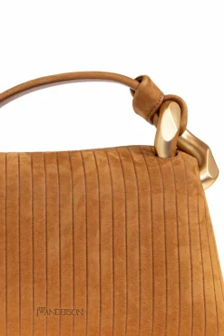 JW Anderson BRĄZOWY Torba do ręki `Corner`