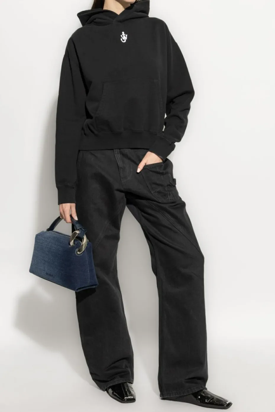 JW Anderson CZARNY Bluza z logo