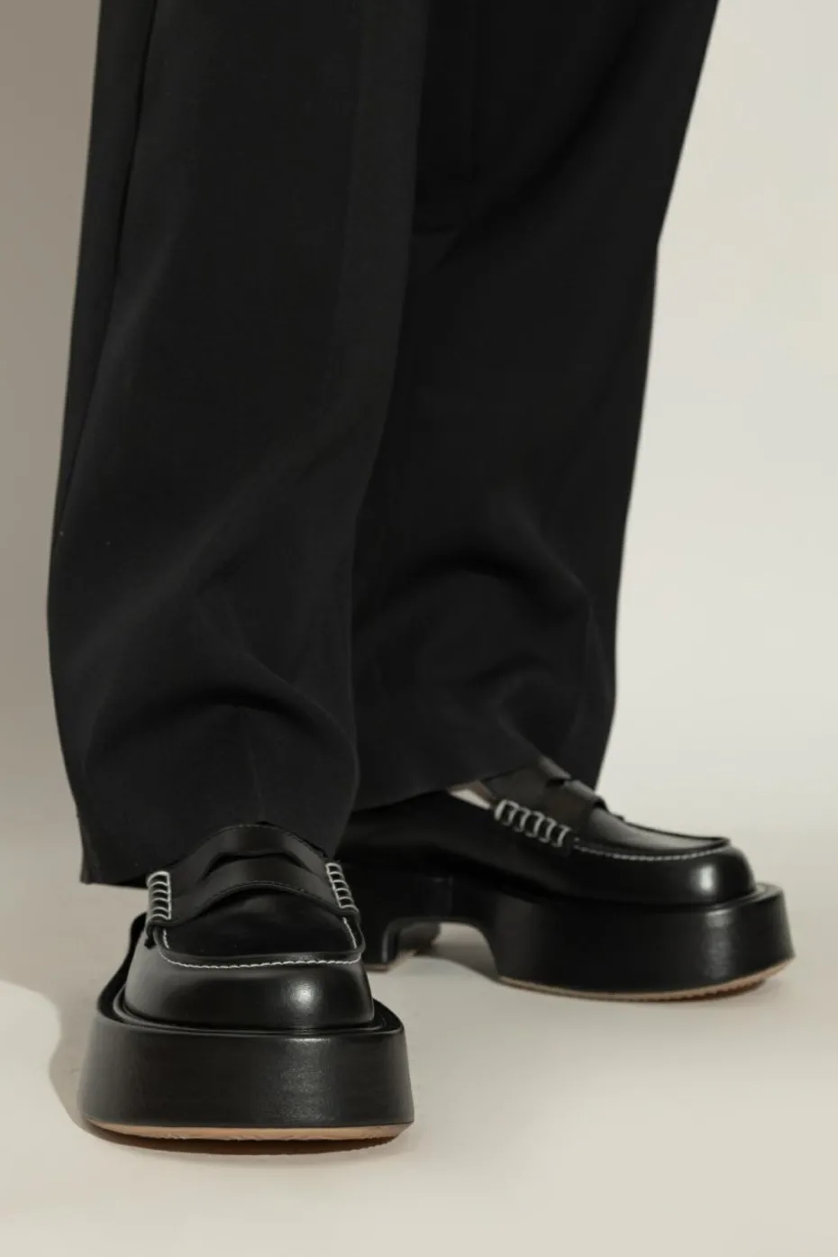 JW Anderson CZARNY Skórzane buty