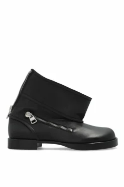 JW Anderson CZARNY Skórzane botki