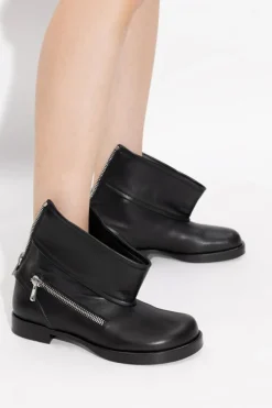 JW Anderson CZARNY Skórzane botki