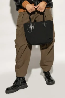 JW Anderson CZARNY Torba `Small Puffy` typu `shopper`
