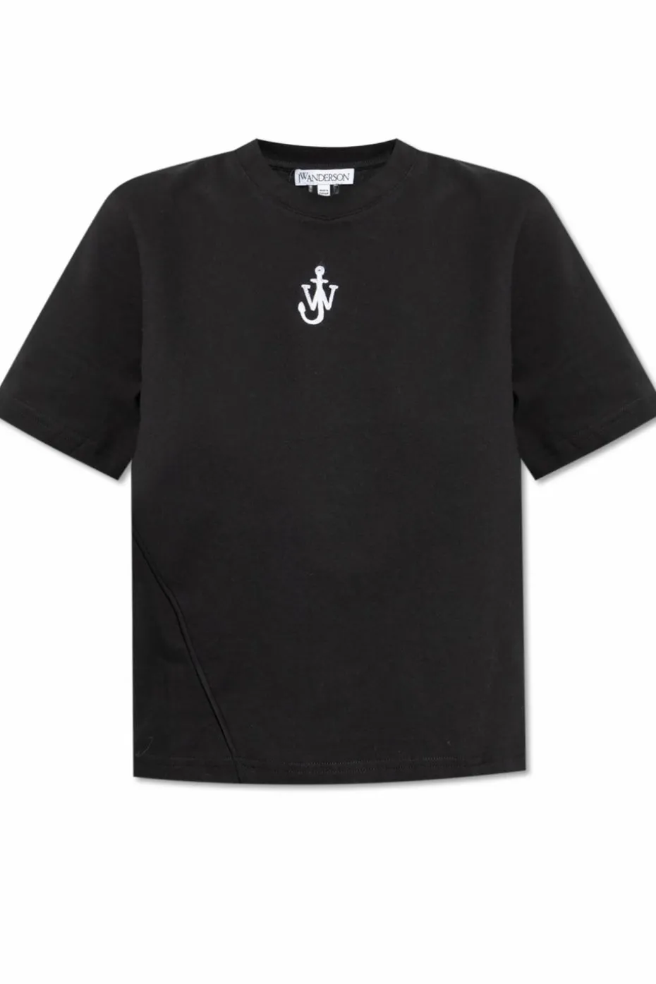 JW Anderson CZARNY T-shirt z logo