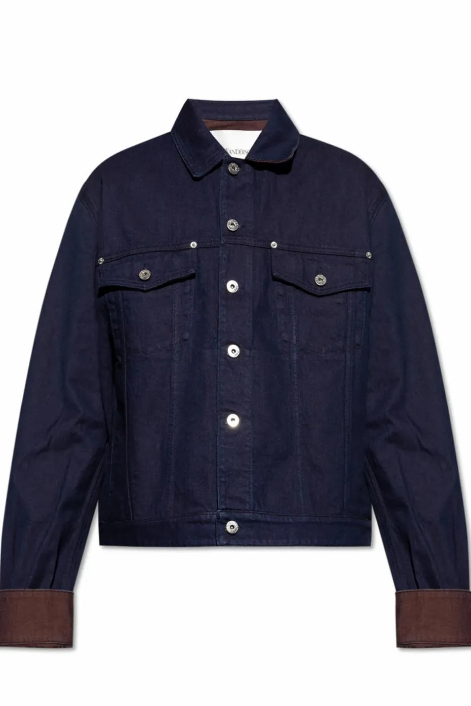 JW Anderson GRANATOWY Jeansowa kurtka