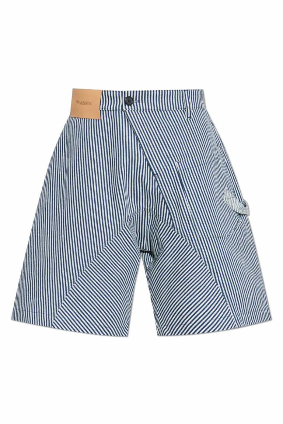 JW Anderson GRANATOWY Szorty w paski