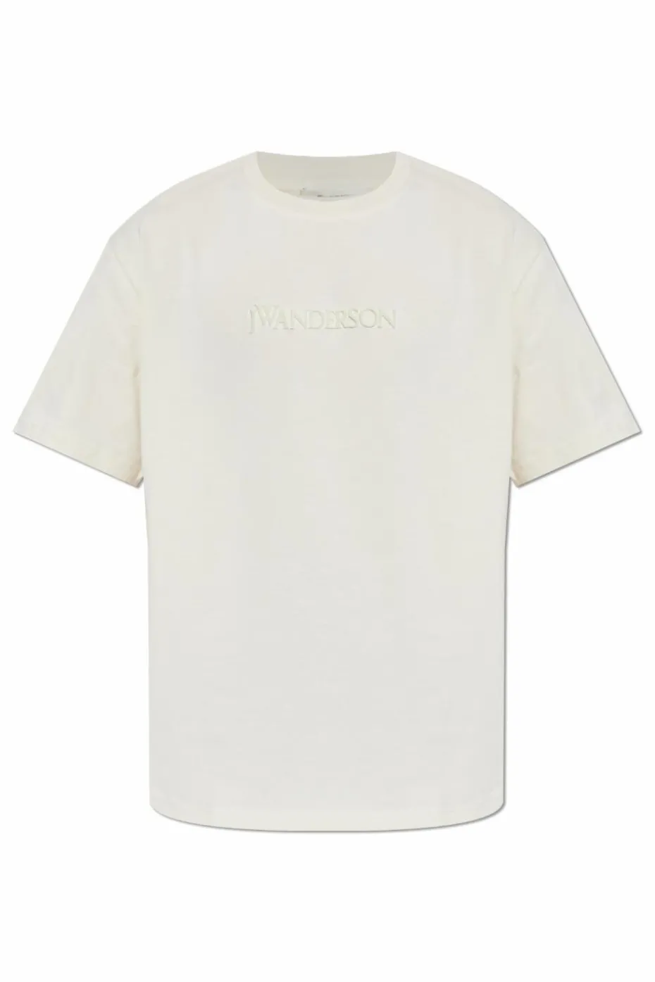 JW Anderson kremowy T-shirt z logo