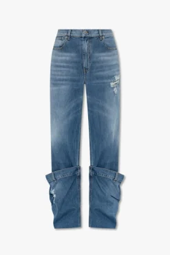 JW Anderson NIEBIESKI Jeansy z podwijanymi nogawkami